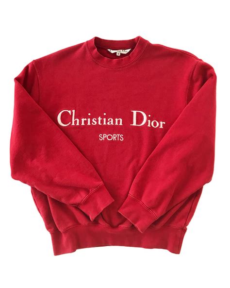 christian dior sports sweatshirt red|Dior men's sweaters.